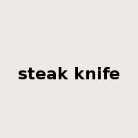 steak knife是什么意思