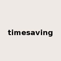 timesaving是什么意思