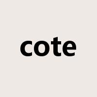 cote是什么意思