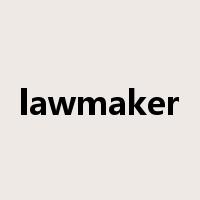 lawmaker是什么意思