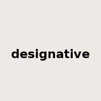 designative是什么意思