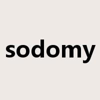 sodomy是什么意思
