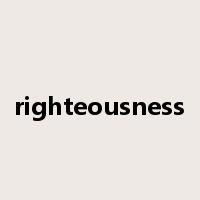 righteousness是什么意思