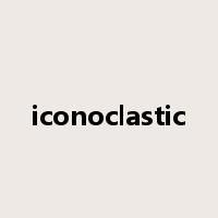 iconoclastic是什么意思