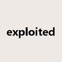 exploited是什么意思