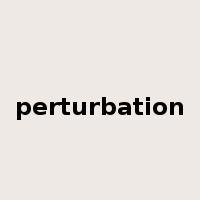 perturbation是什么意思