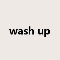 wash up是什么意思