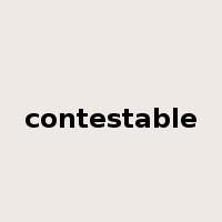 contestable是什么意思