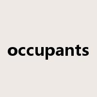 occupants是什么意思