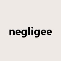 negligee是什么意思