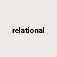 relational是什么意思
