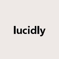 lucidly是什么意思