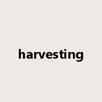 harvesting是什么意思