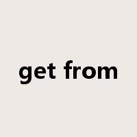 get from是什么意思
