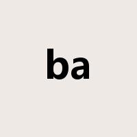 ba是什么意思