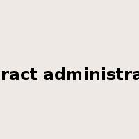 contract administration是什么意思