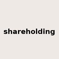 shareholding是什么意思