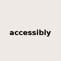 accessibly是什么意思