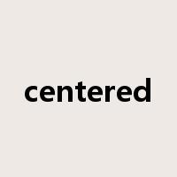 centered是什么意思