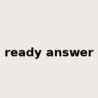 ready answer是什么意思