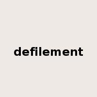 defilement是什么意思