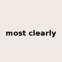 most clearly是什么意思