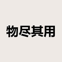 物尽其用是什么意思