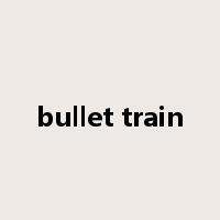 bullet train是什么意思