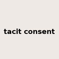tacit consent是什么意思