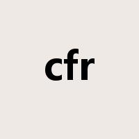 cfr是什么意思