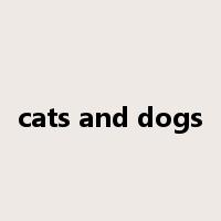 cats and dogs是什么意思