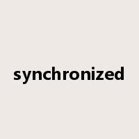 synchronized是什么意思