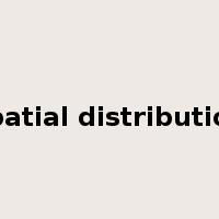 spatial distribution是什么意思