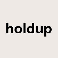 holdup是什么意思