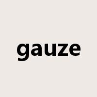 gauze是什么意思
