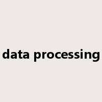 data processing是什么意思