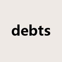 debts是什么意思