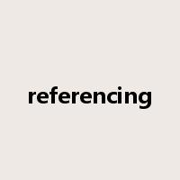 referencing是什么意思