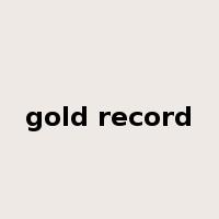 gold record是什么意思