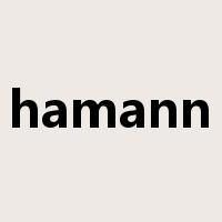 hamann是什么意思