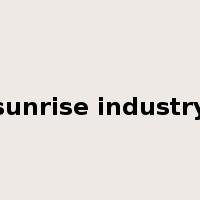 sunrise industry是什么意思