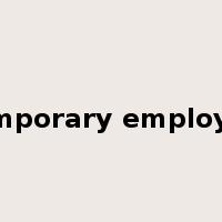 temporary employee是什么意思