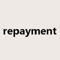 repayment是什么意思