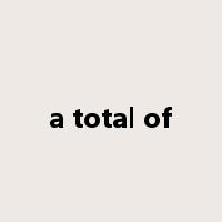 a total of是什么意思