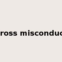 gross misconduct是什么意思
