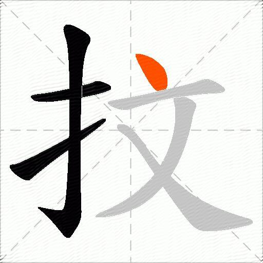 抆