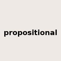 propositional是什么意思