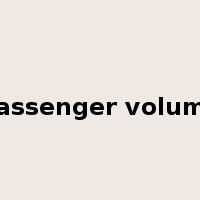 passenger volume是什么意思