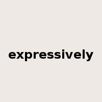 expressively是什么意思