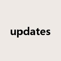 updates是什么意思